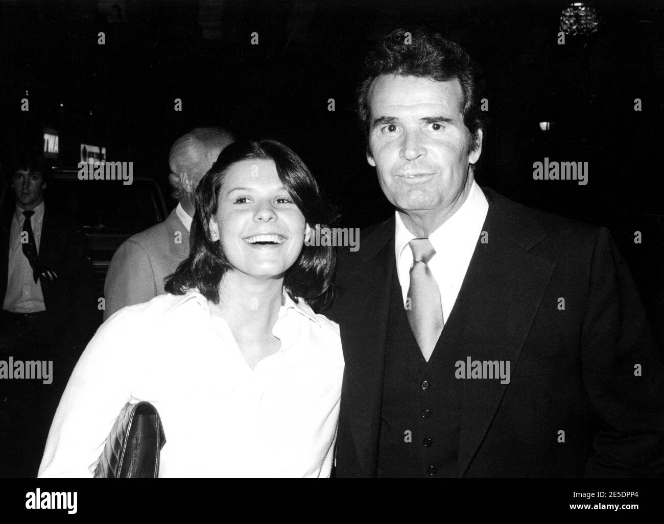 James Garner et sa fille Gigi assistent à l'inauguration de la Saint-Valentin au Roxy 1978 crédit: Ralph Dominguez/MediaPunch Banque D'Images