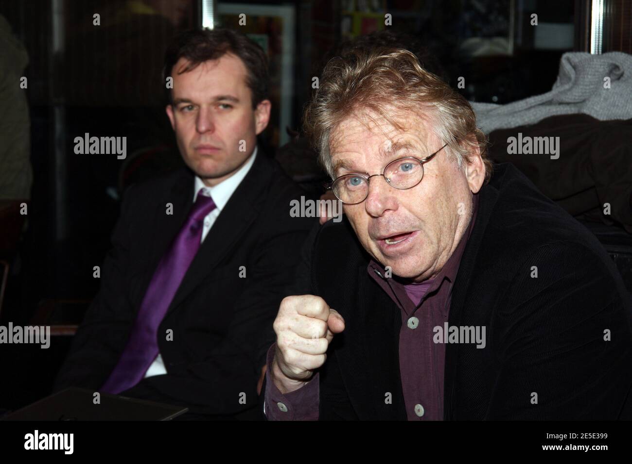 Daniel Cohn-Bendit à la conférence de presse de Nantes, France, le 25 novembre 2008. Photo par Albert Finestres/Asa Pictures/ABACAPRESS.COM Banque D'Images