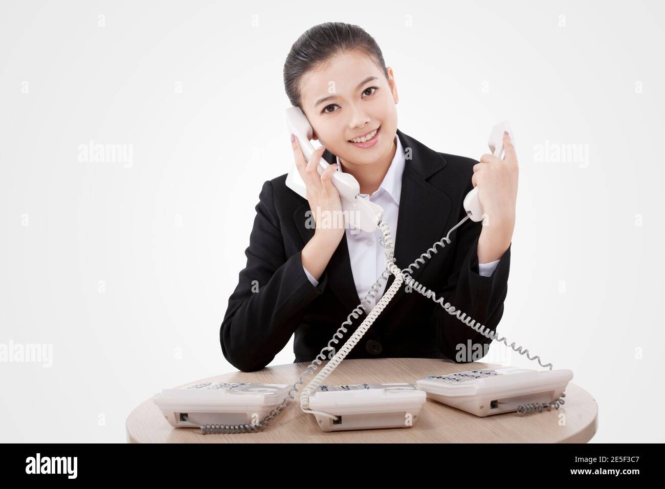 Femme d'affaires au téléphone photo de haute qualité Banque D'Images