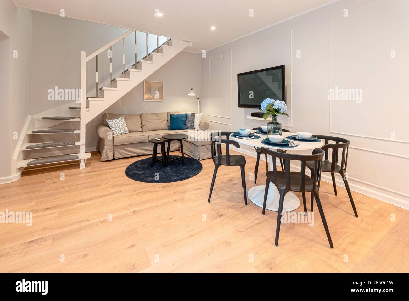 intérieur élégant avec une touche moderne Banque D'Images