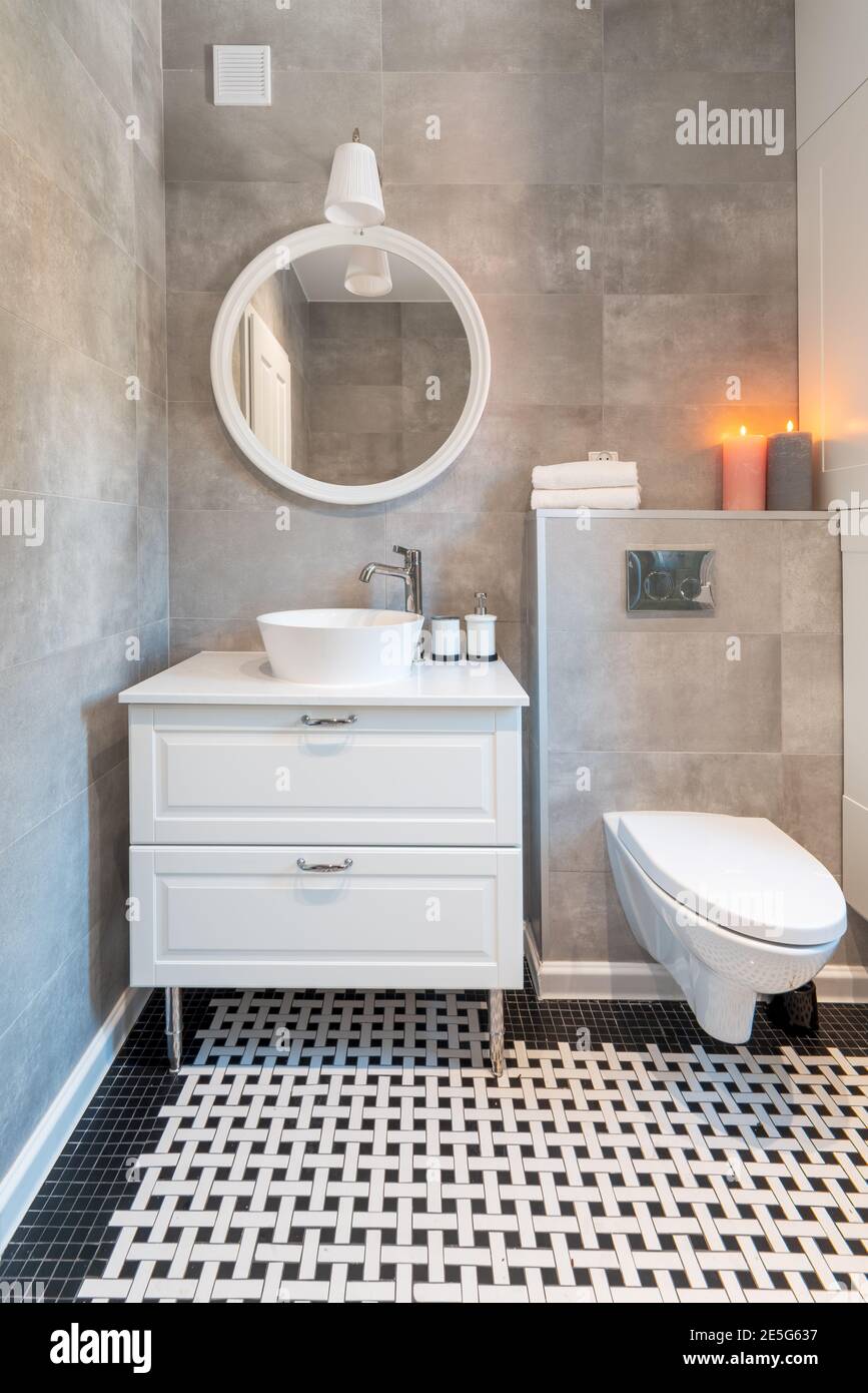 intérieur élégant avec une touche moderne Banque D'Images