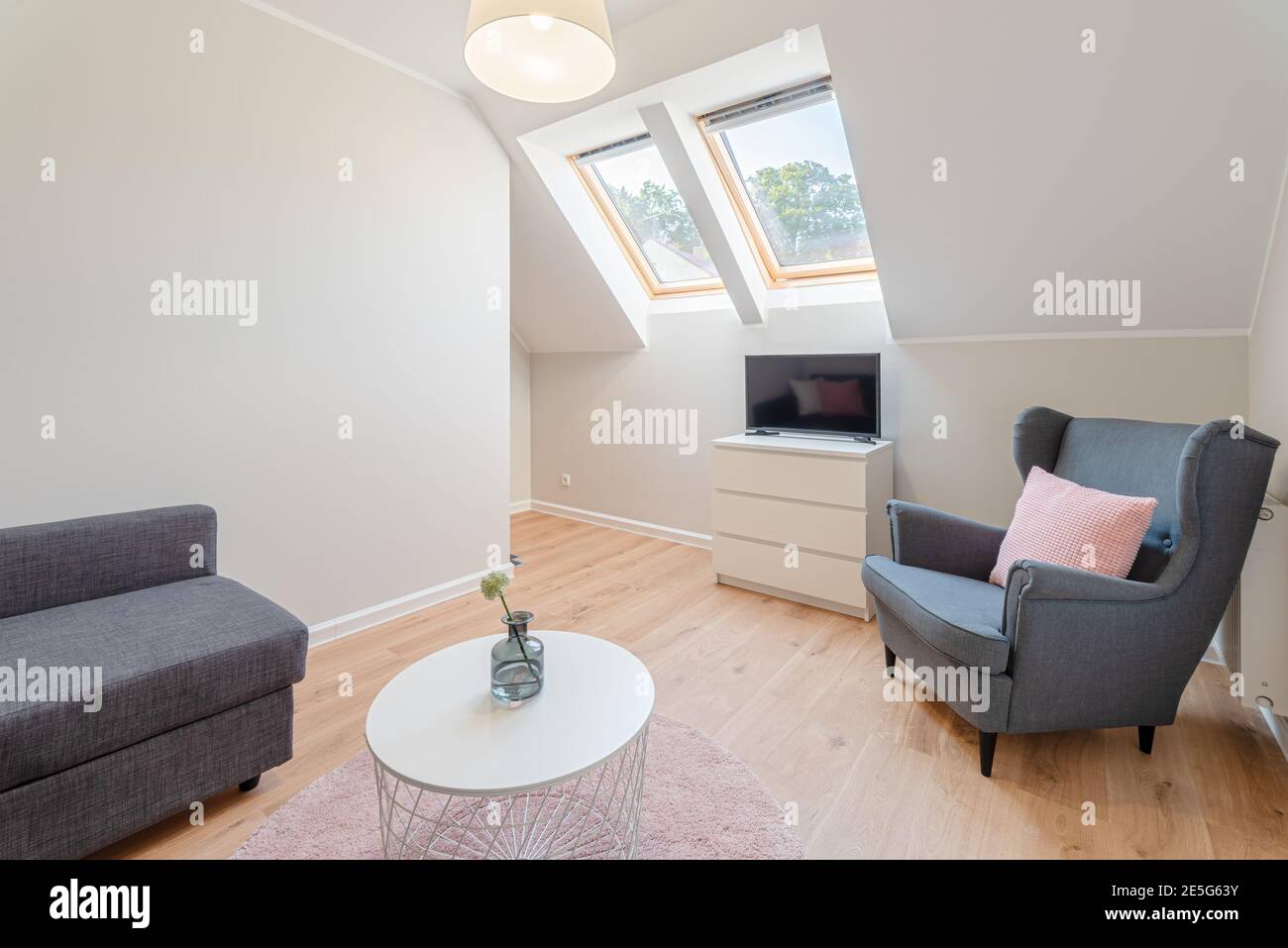 intérieur élégant avec une touche moderne Banque D'Images