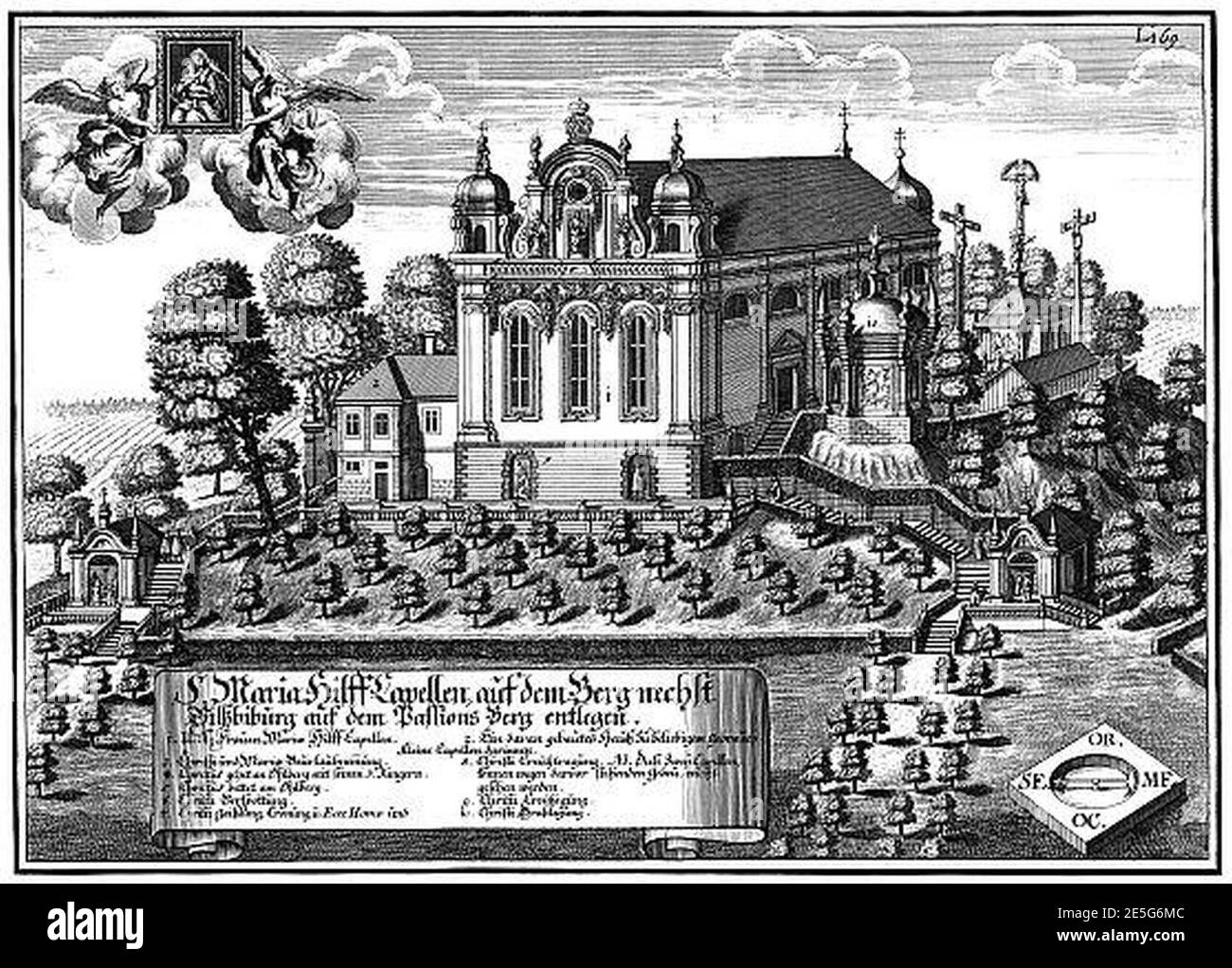 Michael Wening Wallfahrtskirche Maria Hilf Vilsbiburg 1705. Banque D'Images