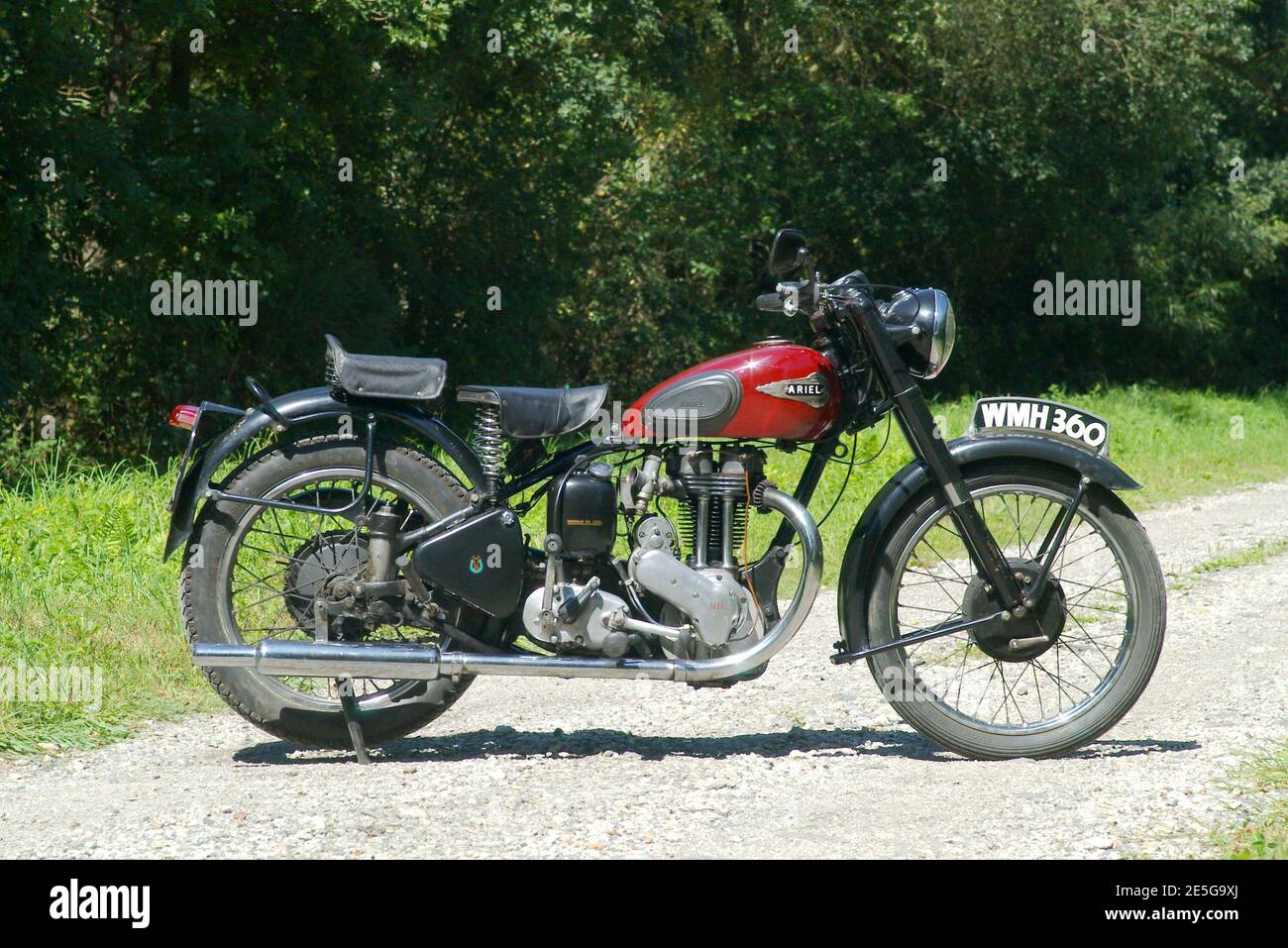 1951 Ariel Red Hunter NH 350cc Classic British Motorcycle. Banque D'Images