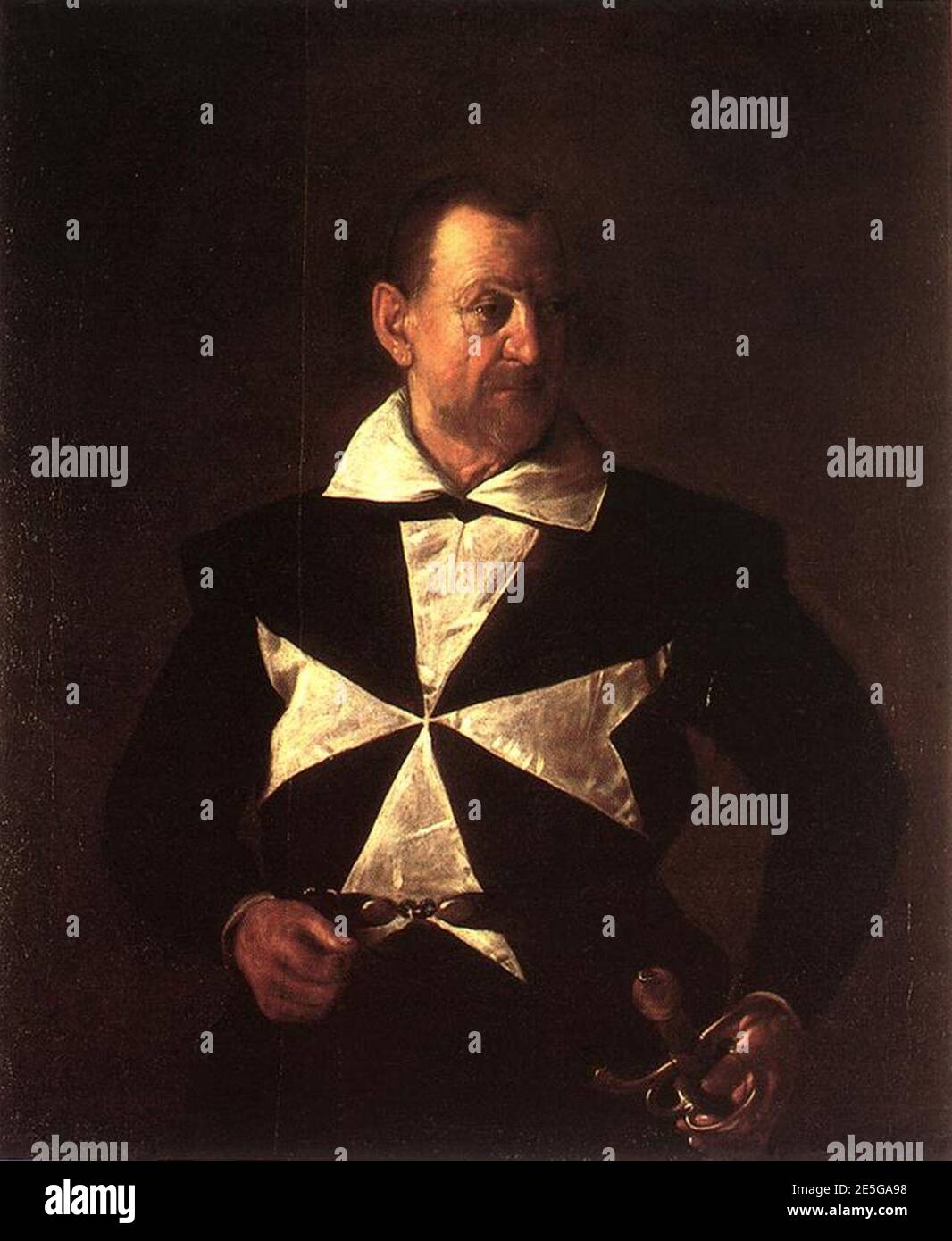 Michel-Ange Merisi da Caravaggio, Portrait d'Antonio Martelli (1608, Banque D'Images