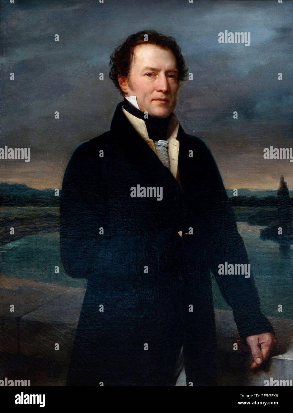 Michel-Martin roulant 1822 Portrait de Jacques-Antoine Manuel. Banque D'Images