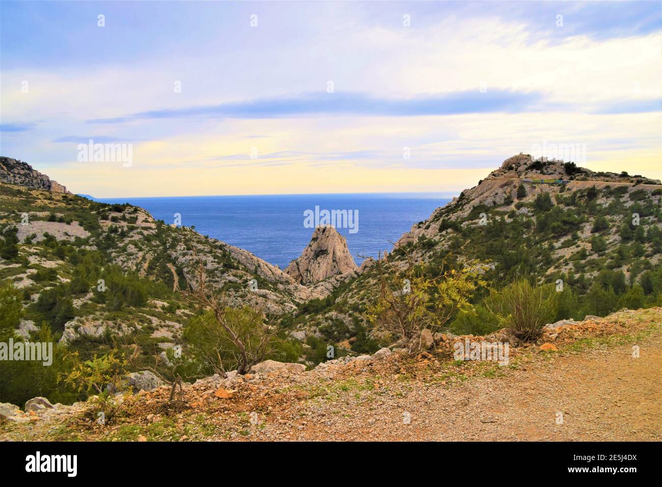 4 décembre 2019. Parc national des Calanques, Sud de la France. Crédit : Vuk Valcic / Alamy Banque D'Images