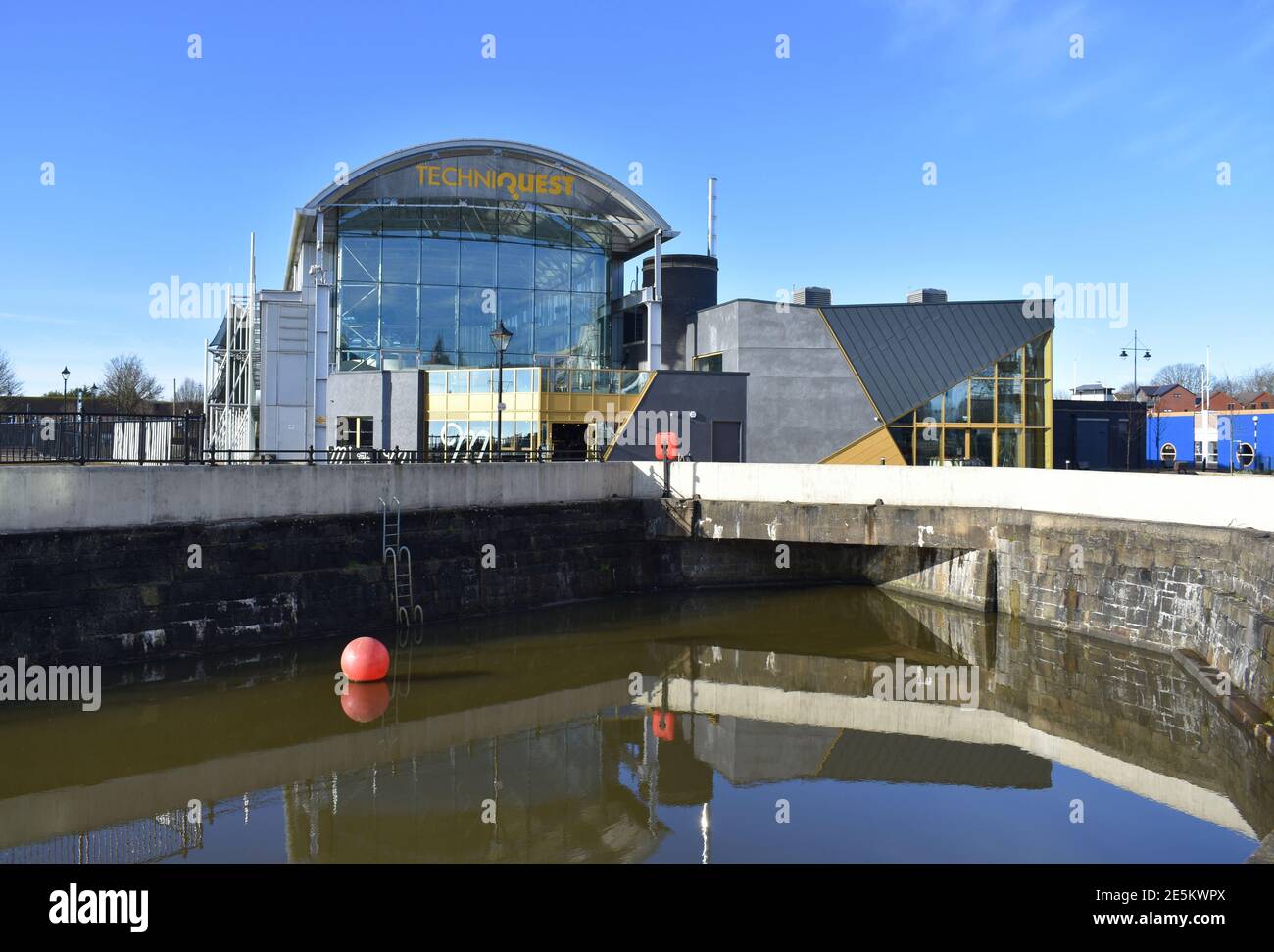 Centre scientifique et de découverte Techniquest, Mermaid Quay, Cardiff Bay, Cardiff, pays de Galles Banque D'Images