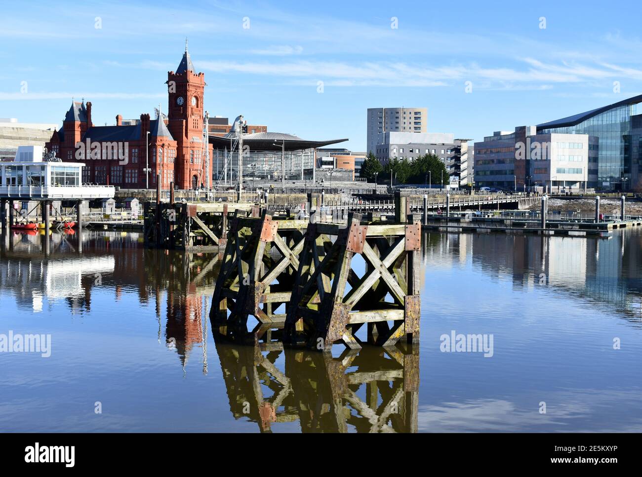 Mermaid Quay, Cardiff Bay Waterfront, Cardiff, pays de Galles Banque D'Images