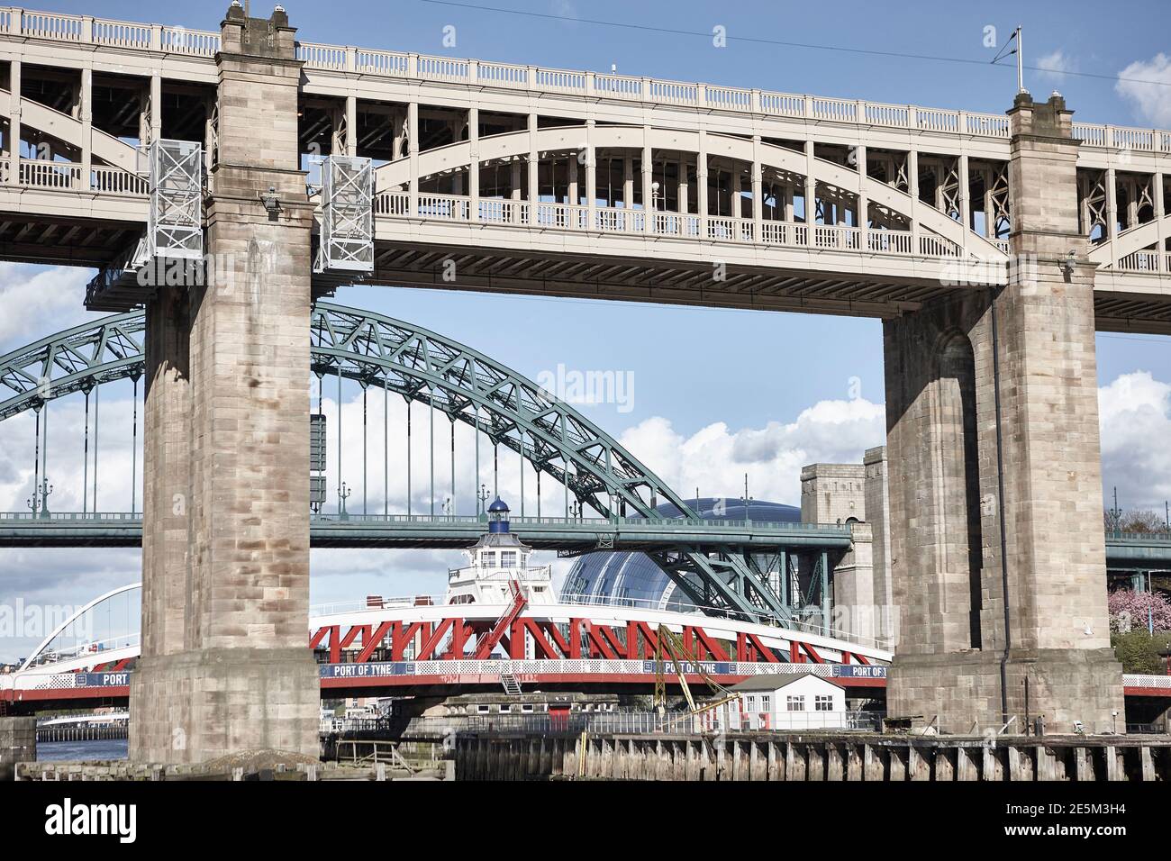 High Level Bridge, Newcastle upon Tyne, Tyneside, nord-est de l'Angleterre, Royaume-Uni Banque D'Images