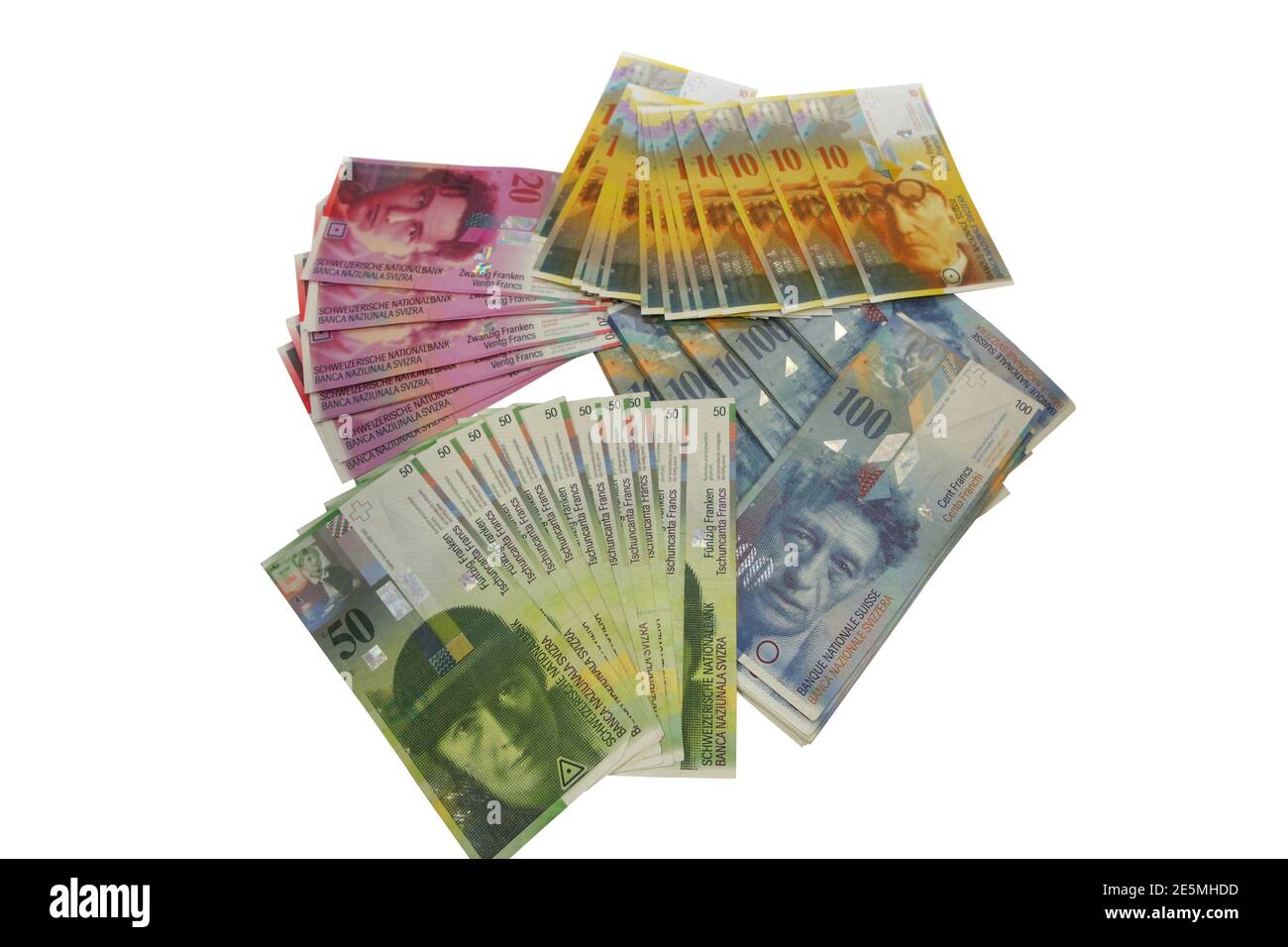 Geldscheine der Schweiz / Banknoten Schweizer Franken / monnaie suisse Banque D'Images