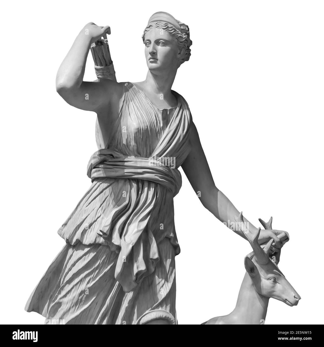 Ancienne déesse romaine de la chasse et de la lune Banque d