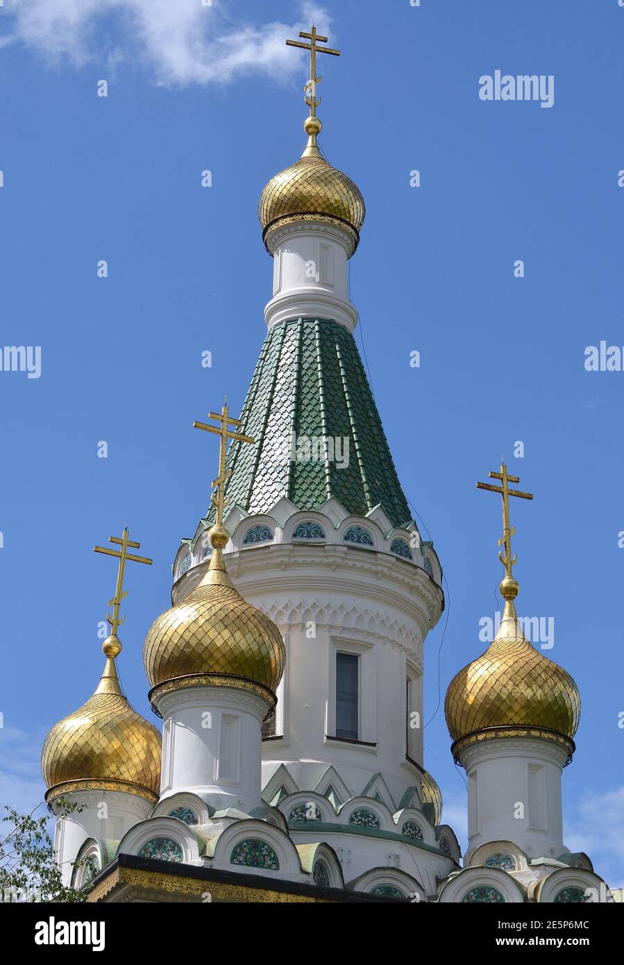 Église russe de Saint-Nicolas à Sofia, Bulgarie Banque D'Images