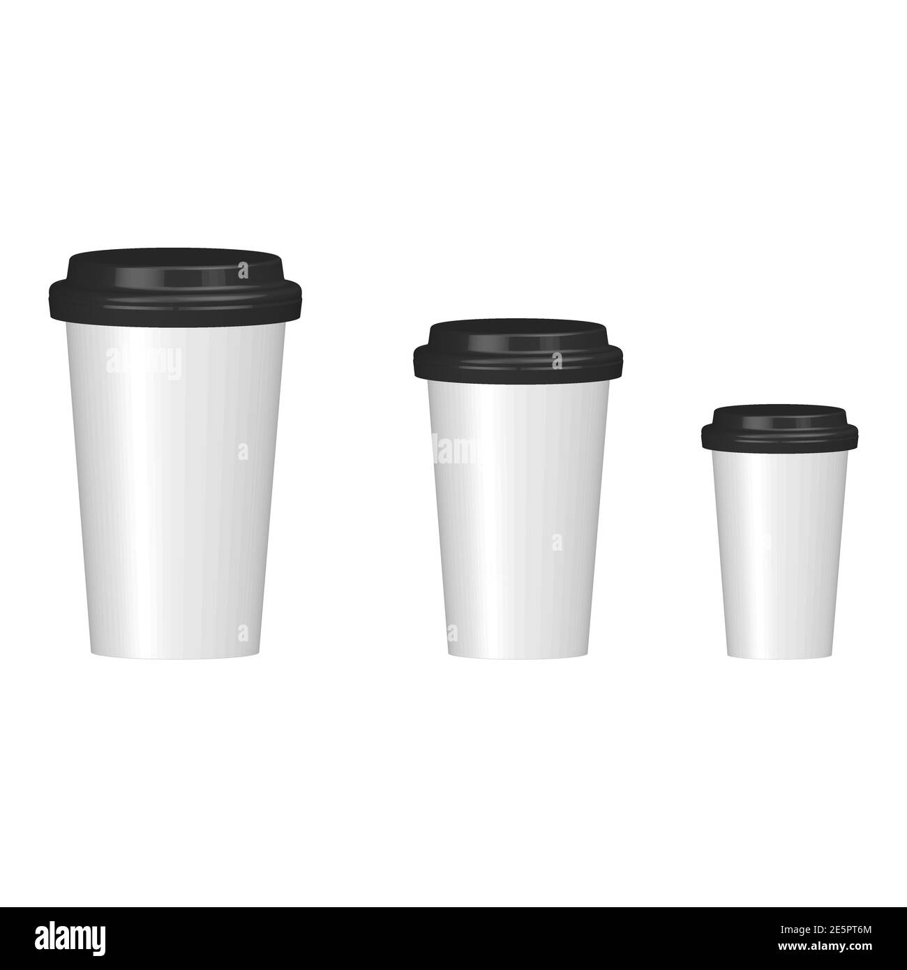 Ensemble d'icônes 3D de tasse à café. Verre maquette en papier ou en plastique. Collection de tasses de différentes tailles. Illustration vectorielle isolée sur blanc. Illustration de Vecteur Ensemble d'icônes 3D de tasse à café. Verre maquette en papier ou en plastique. Collection de tasses de différentes tailles. Illustration vectorielle isolée sur blanc. Illustration de Vecteur