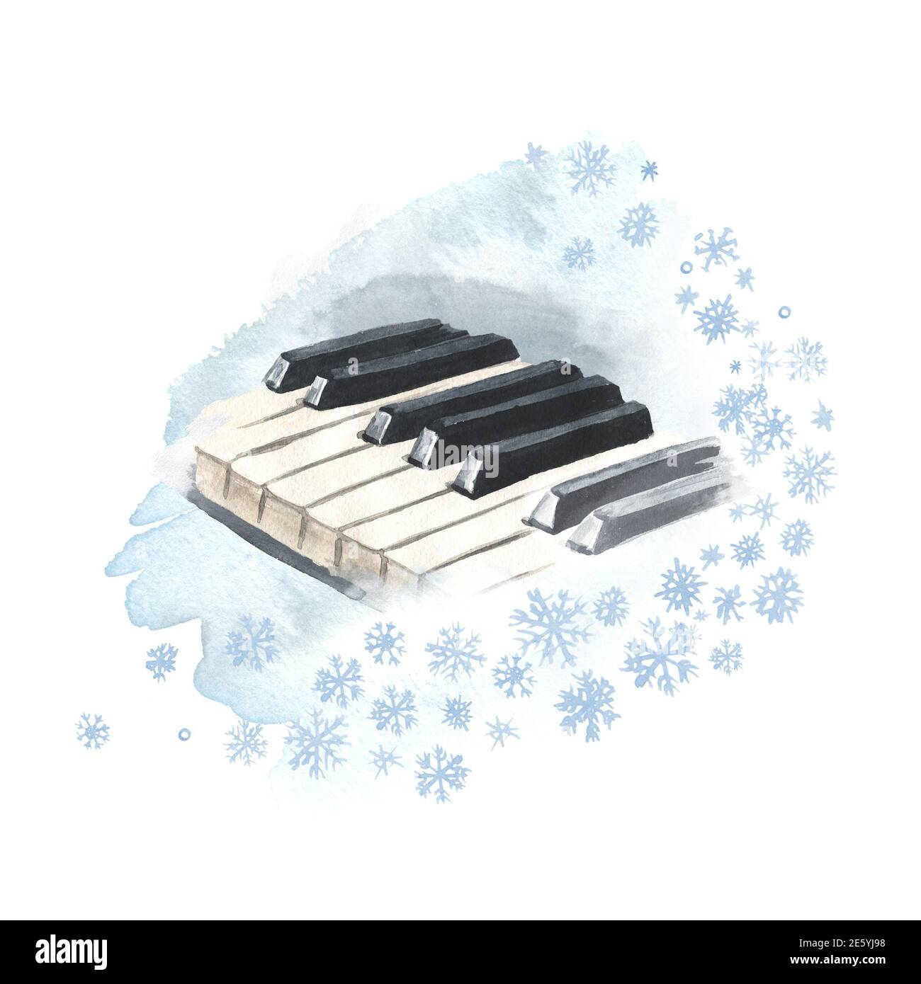 Piano keys snow Banque de photographies et d'images à haute résolution -  Alamy