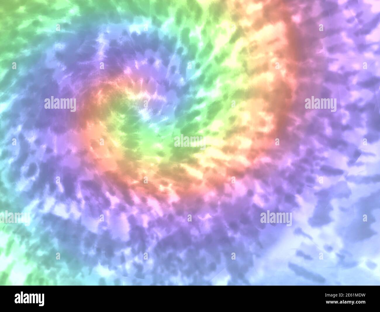 Chemise à motif abstrait en spirale arc-en-ciel Banque D'Images