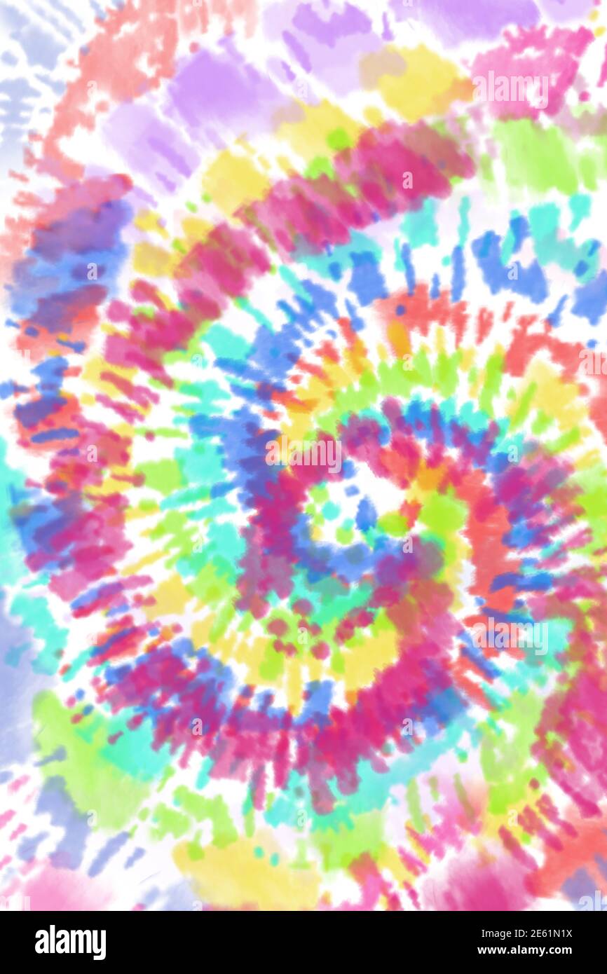 Fond de chemise à motif abstrait et motif teint par noué Banque D'Images