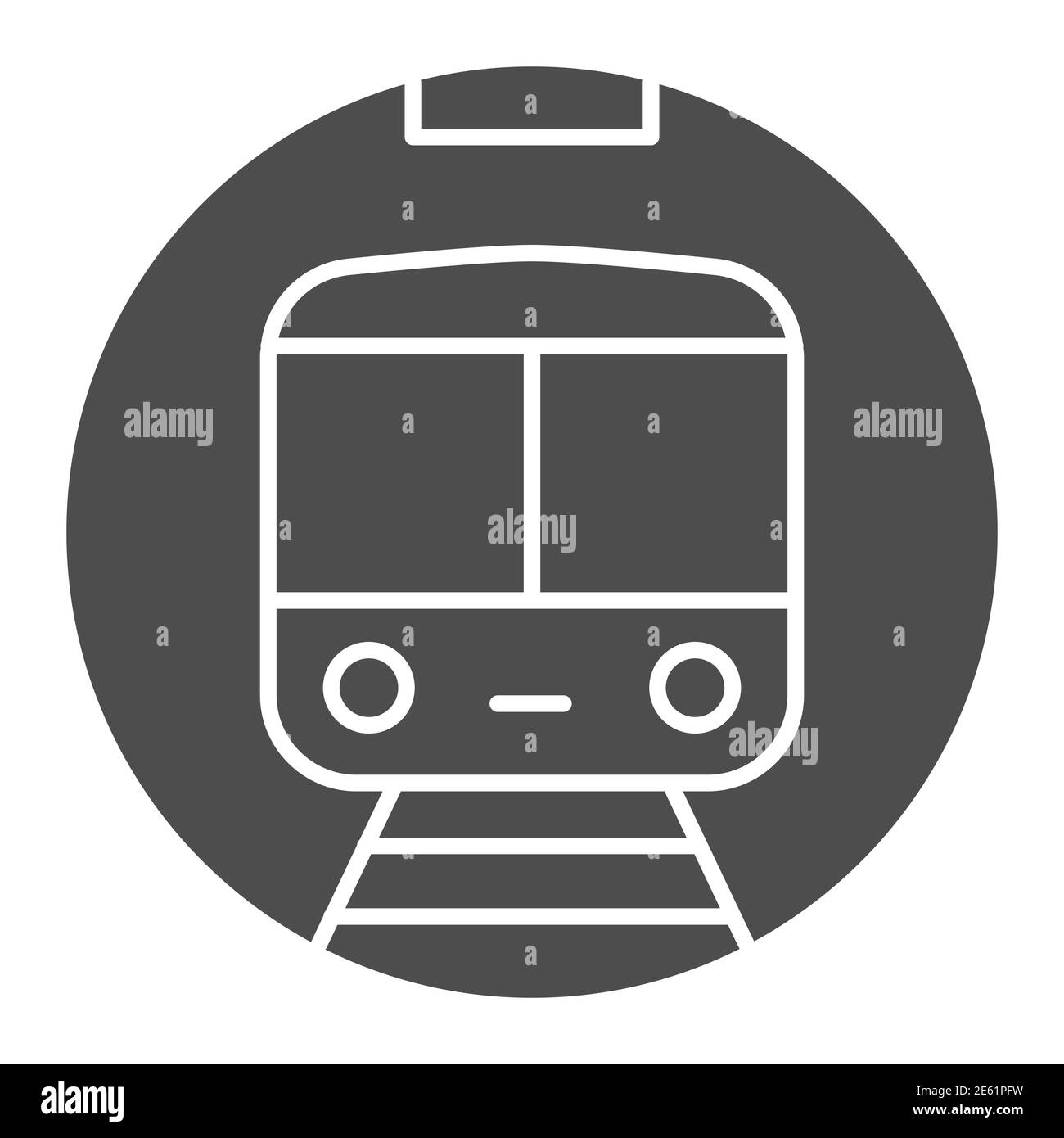 Icône de métro pleine, symbole de transport ferroviaire, signe de vecteur de métro sur fond blanc, icône de métro en style glyphe pour le concept mobile et le web Illustration de Vecteur