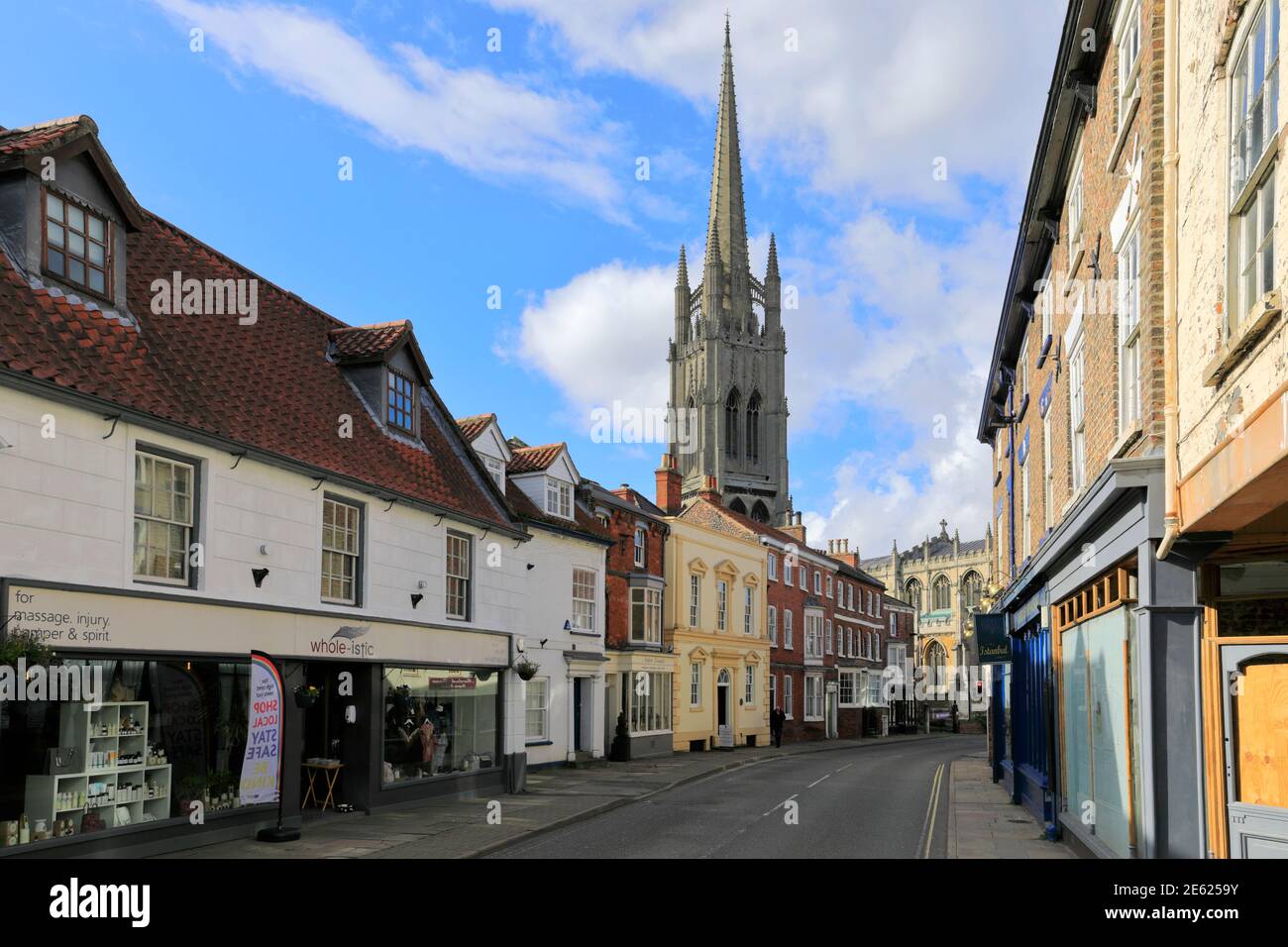 Eglise St James, ville de Louth, East Lindsey, Lincolnshire, Angleterre ; Royaume-Uni Banque D'Images