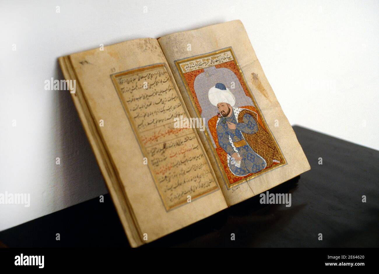 Istanbul Turquie Topkapi manuscrit Banque D'Images