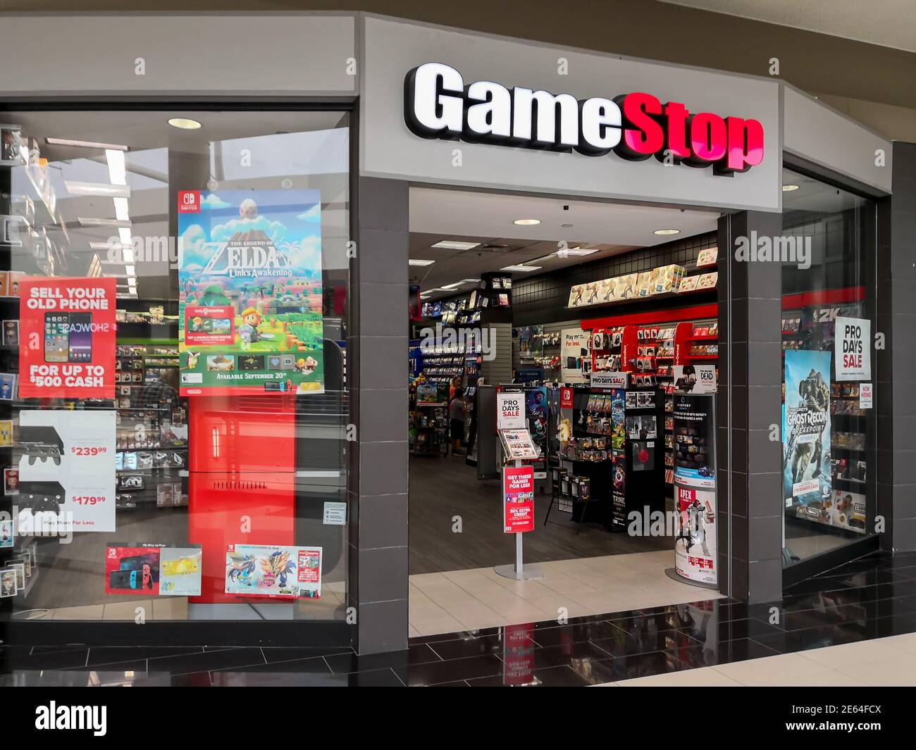 Buffalo, New York, États-Unis- 22 septembre 2019 : magasin Gamestop à Buffalo, New York, États-Unis. Banque D'Images