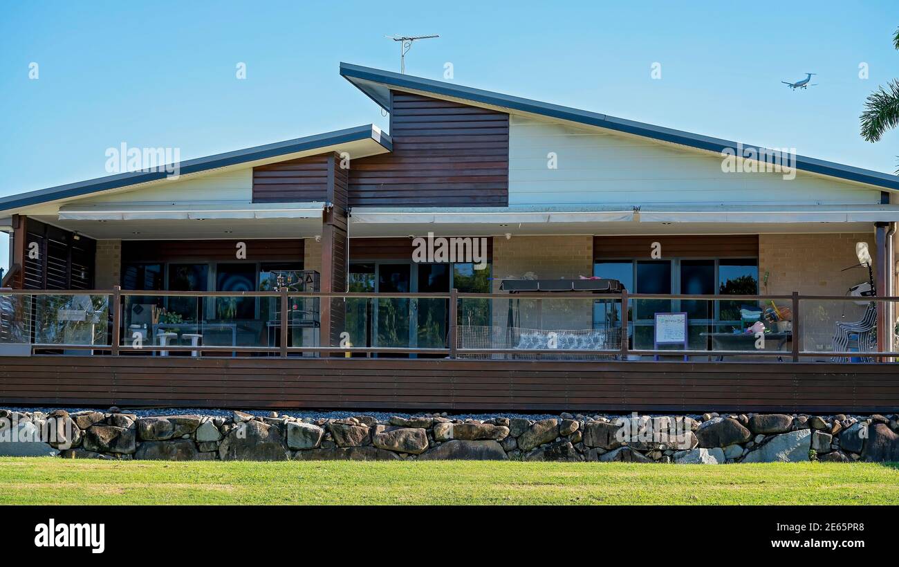 MacKay, Queensland, Australie - janvier 2021 : appartements résidentiels avec terrasse pour un divertissement facile Banque D'Images