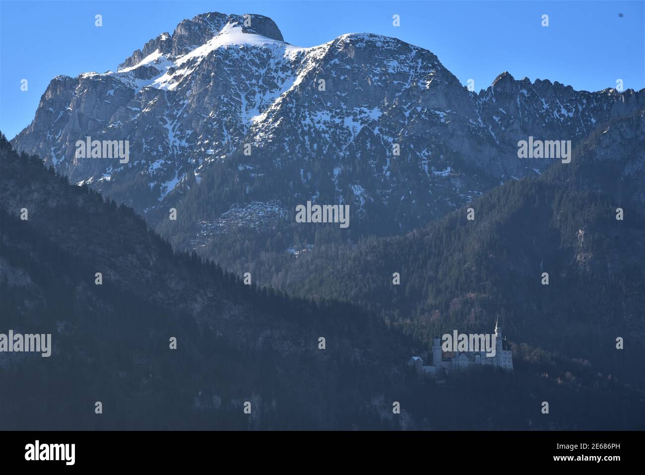 Le château de Neuschwanstein, Allemagne Banque D'Images