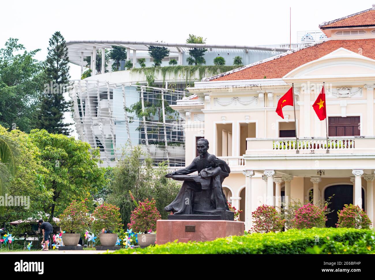 Centre pour enfants de HCMC, situé dans l'ancien palais présidentiel de Saigon, dans le district 1, Ho Chi Minh ville, Vietnam. Le centre a été établi en Banque D'Images