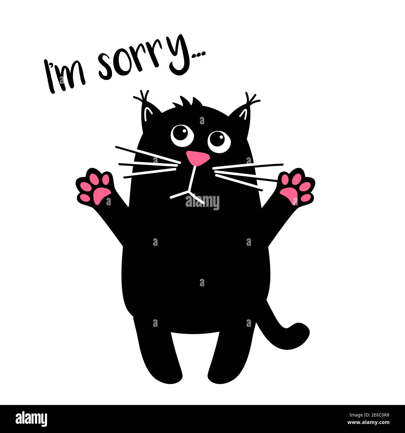 Triste Chat Mignon Avec Texte Je Suis Desole Kawaii Chat Noir Dessin Anime Vectoriel Illustration A Plat Pour L Impression Sur Des Tasses Ou Des Tee Shirts Image Vectorielle Stock Alamy Triste Chat Mignon Avec Texte Je Suis Desole Kawaii Chat Noir Dessin Anime Vectoriel Illustration A Plat Pour L Impression Sur Des Tasses Ou Des Tee Shirts Image Vectorielle Stock Alamy