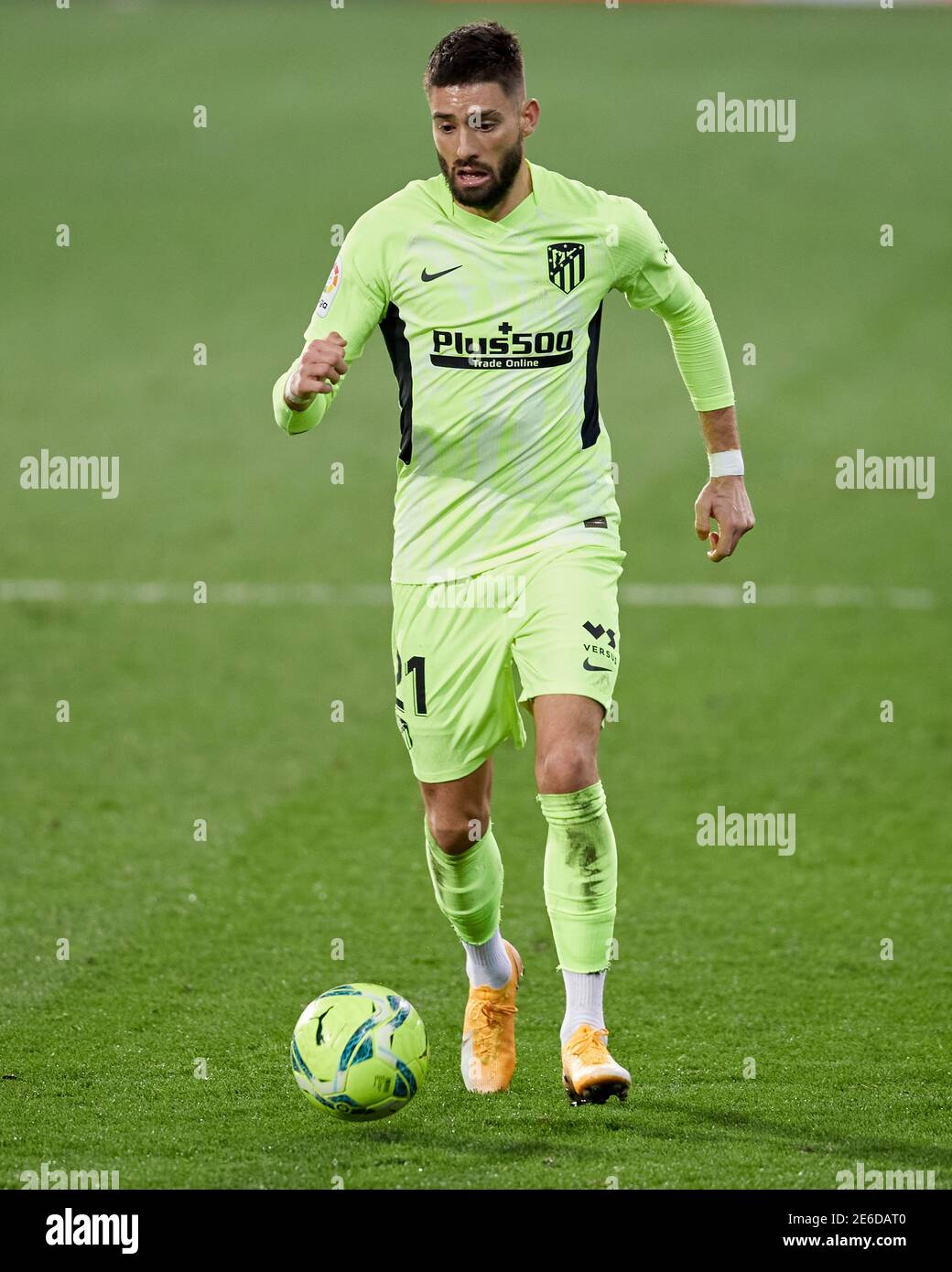 Eibar, Espagne. 21 janvier 2021. Yannick Carrasco de l'Atletico de Madrid en action pendant le match de la Liga entre SD Eibar et Club Atletico de Madrid Banque D'Images