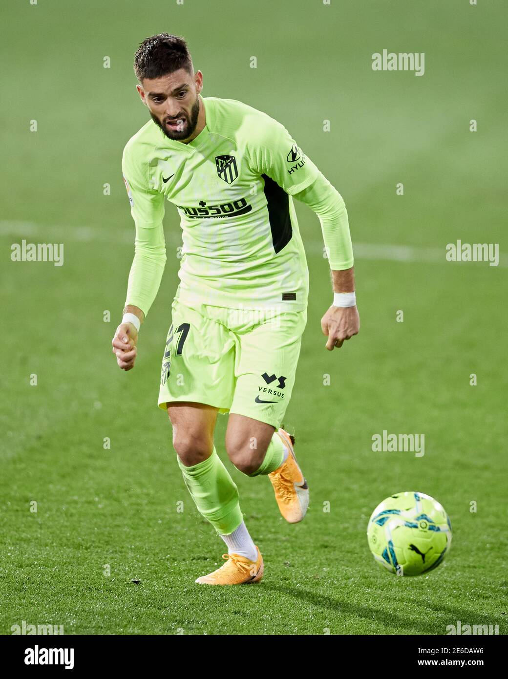 Eibar, Espagne. 21 janvier 2021. Yannick Carrasco de l'Atletico de Madrid en action pendant le match de la Liga entre SD Eibar et Club Atletico de Madrid Banque D'Images