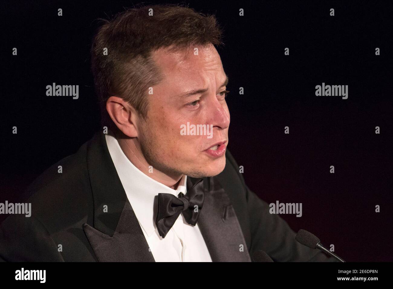 CEO & CTO of SpaceX and CEO & Chief Product Architect of Tesla Motors Elon  Musk receives The President's Award for Exploration and Technology at the  110th Explorers Club Annual Dinner at