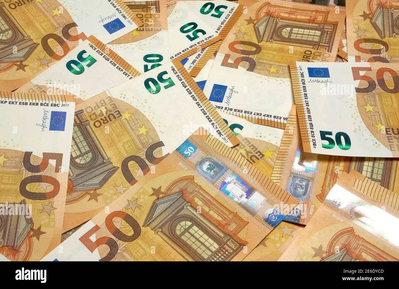 Dépôts en euros, billets monnaie Finances Banque D'Images