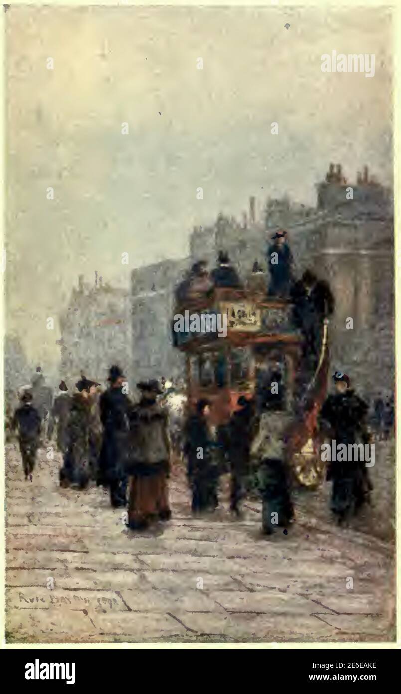 Rose Barton peint intitulé le Hammersmith bus Banque D'Images