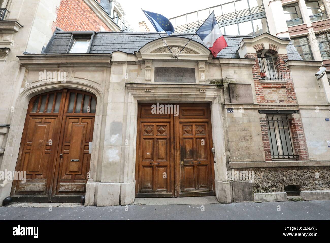 CHAMPAGNE SOCIALISTES À PARIS Banque D'Images