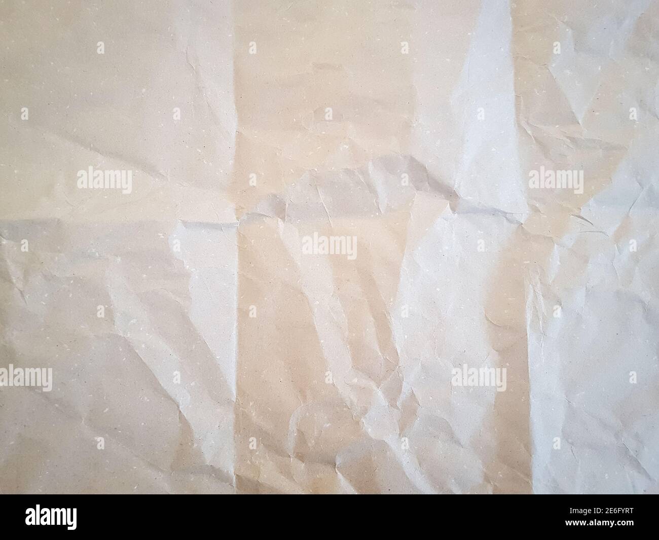 Vieux papier naturel froissé texture de papier d'artisanat gros plan Banque D'Images