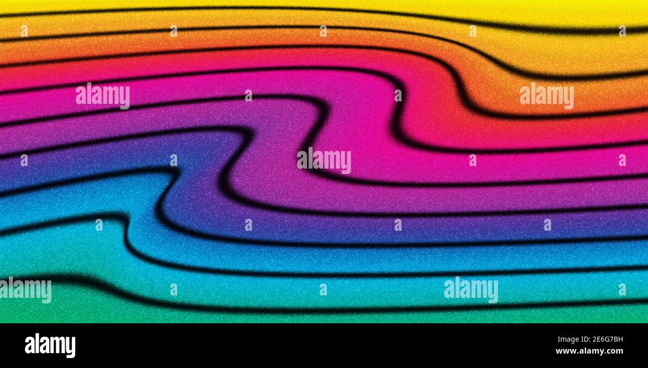 Lignes modernes arrière-plan abstrait, fond multicolore, arc-en-ciel scintillant Banque D'Images