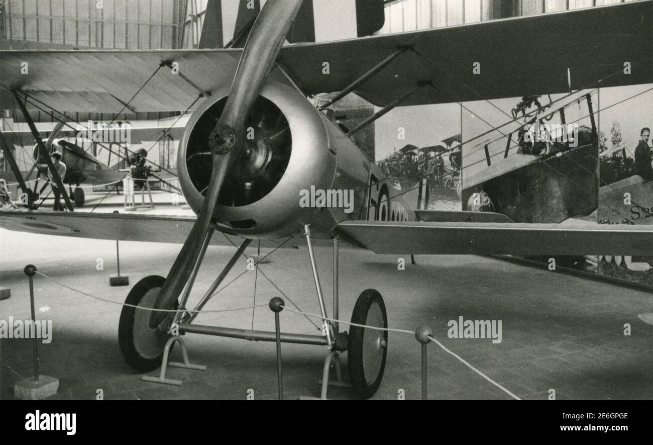 Avion de chasse au siquiplane de la première Guerre mondiale Macchi Nieuport 11 bébé, Italie 1920 Banque D'Images Avion de chasse au siquiplane de la première Guerre mondiale Macchi Nieuport 11 bébé, Italie 1920 Banque D'Images
