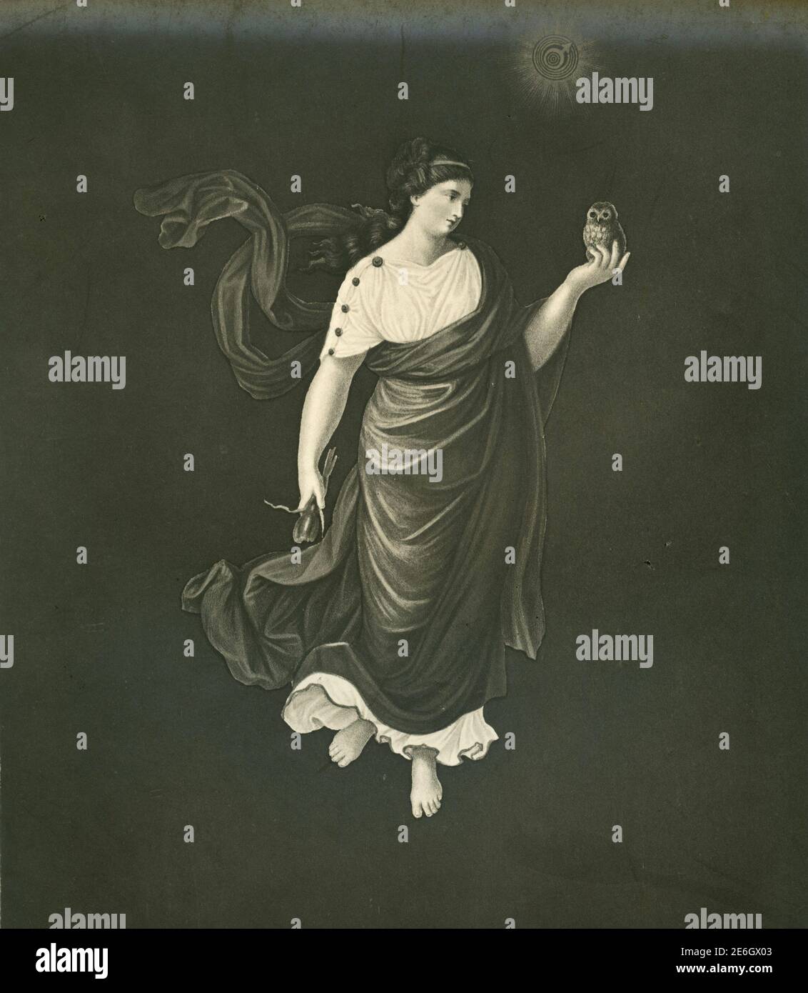 La première heure de la nuit, peinture de l'artiste italien Raphaël, Cité du Vatican des années 1930 Banque D'Images