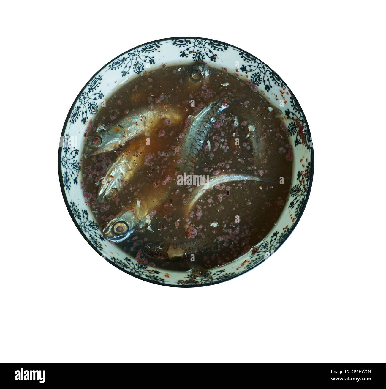 Garum - ancienne sauce de poisson fermentée datant de l'époque romaine fois Banque D'Images