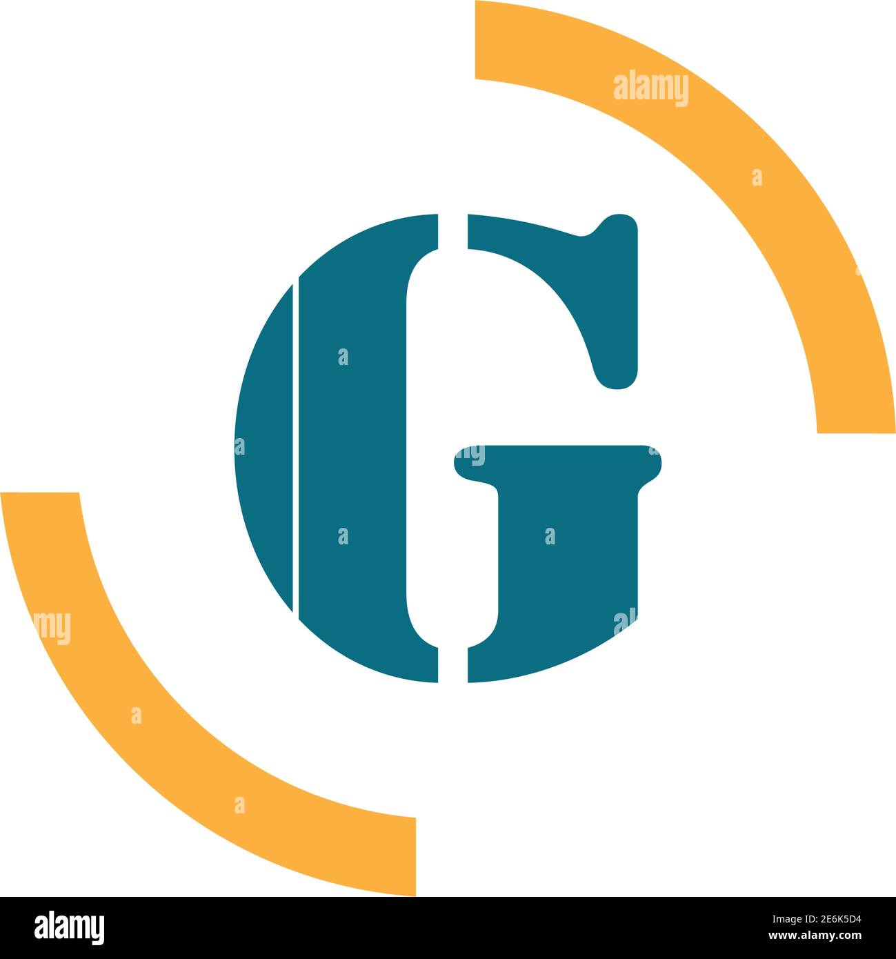 Éléments de modèle de conception d'icône de logo de lettre G pour votre application ou l'identité de votre entreprise. G logo lettre modèle de logo professionnel Illustration de Vecteur