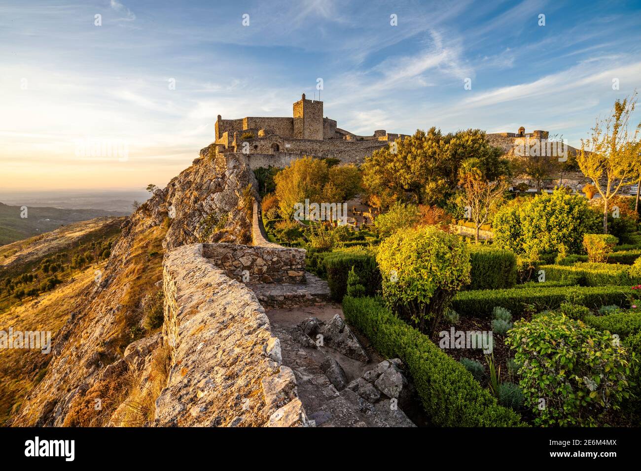 Château médiéval à Marvao, Alentejo, Portugal Banque D'Images