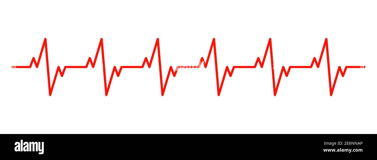 Icône de ligne de rythme cardiaque. Cardiogramme. Vecteur EPS 10 Illustration de Vecteur