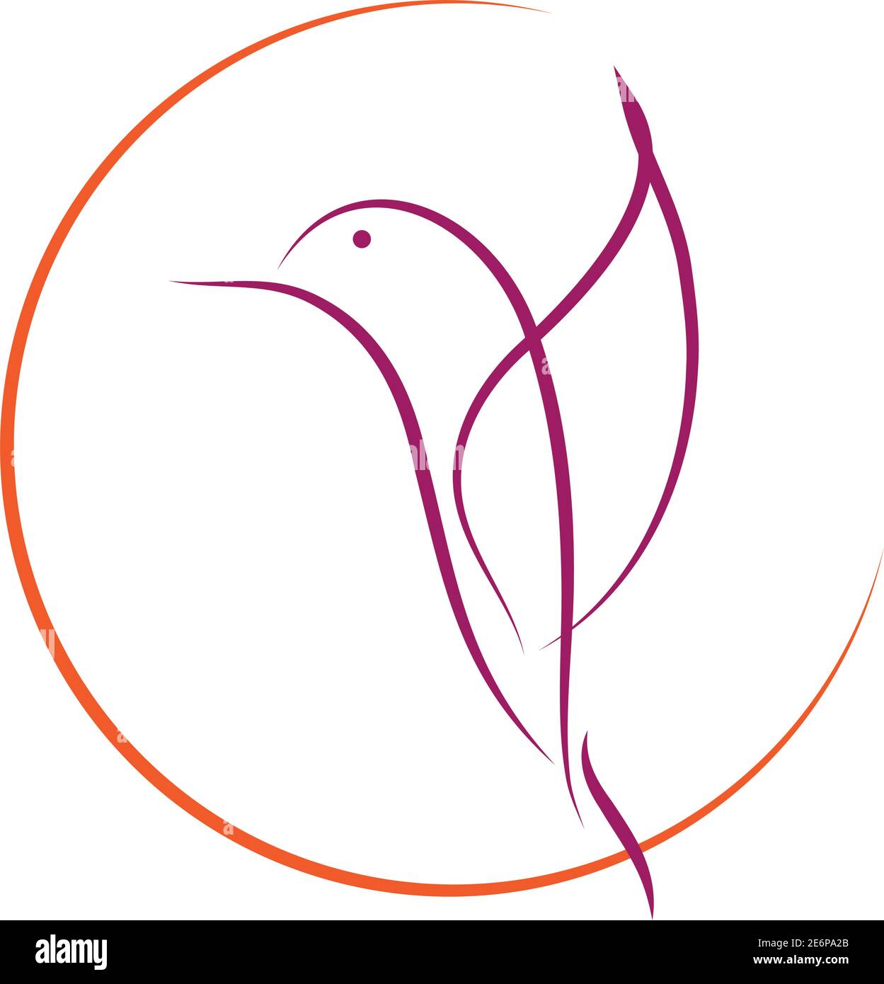 Colibri de couleur, colibri, animal, oiseau, logo Illustration de Vecteur