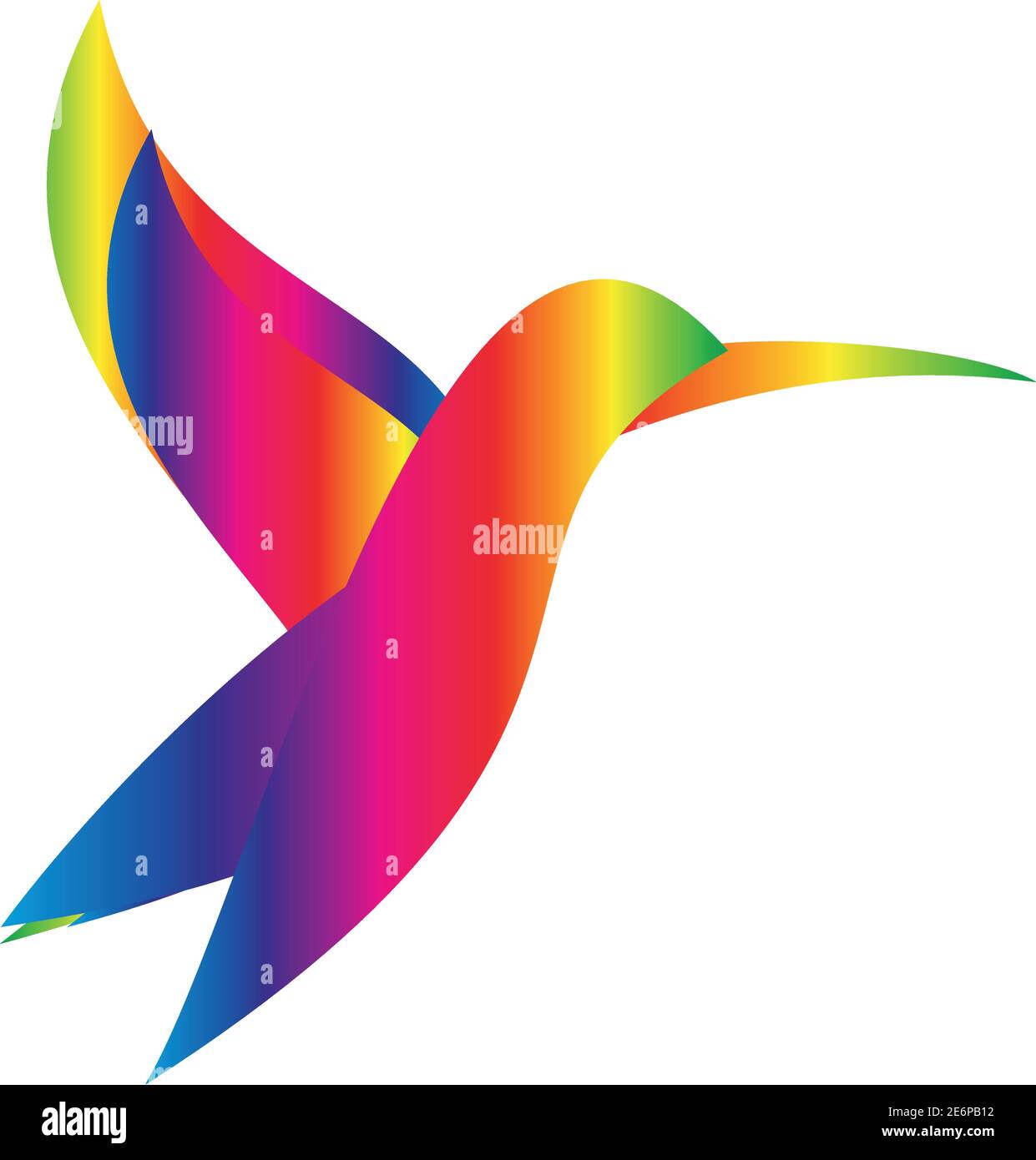 Colibri de couleur, colibri, animal, oiseau, logo Illustration de Vecteur