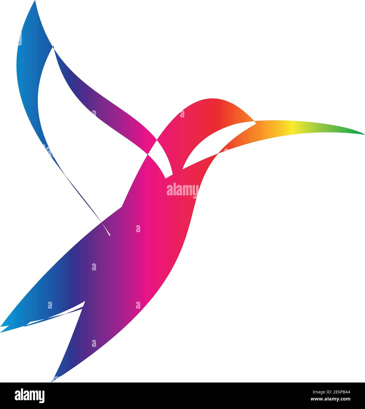 Colibri de couleur, colibri, animal, oiseau, logo Illustration de Vecteur