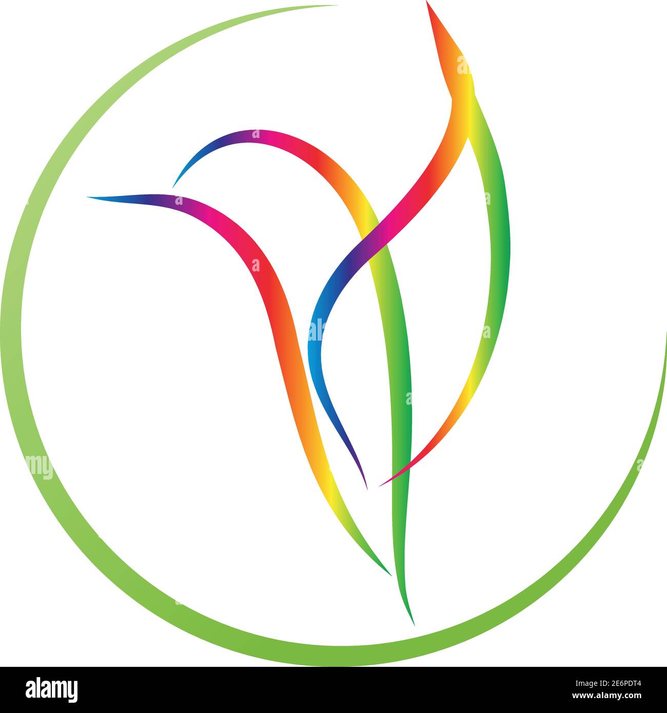 Colibri de couleur, colibri, animal, oiseau, logo Illustration de Vecteur