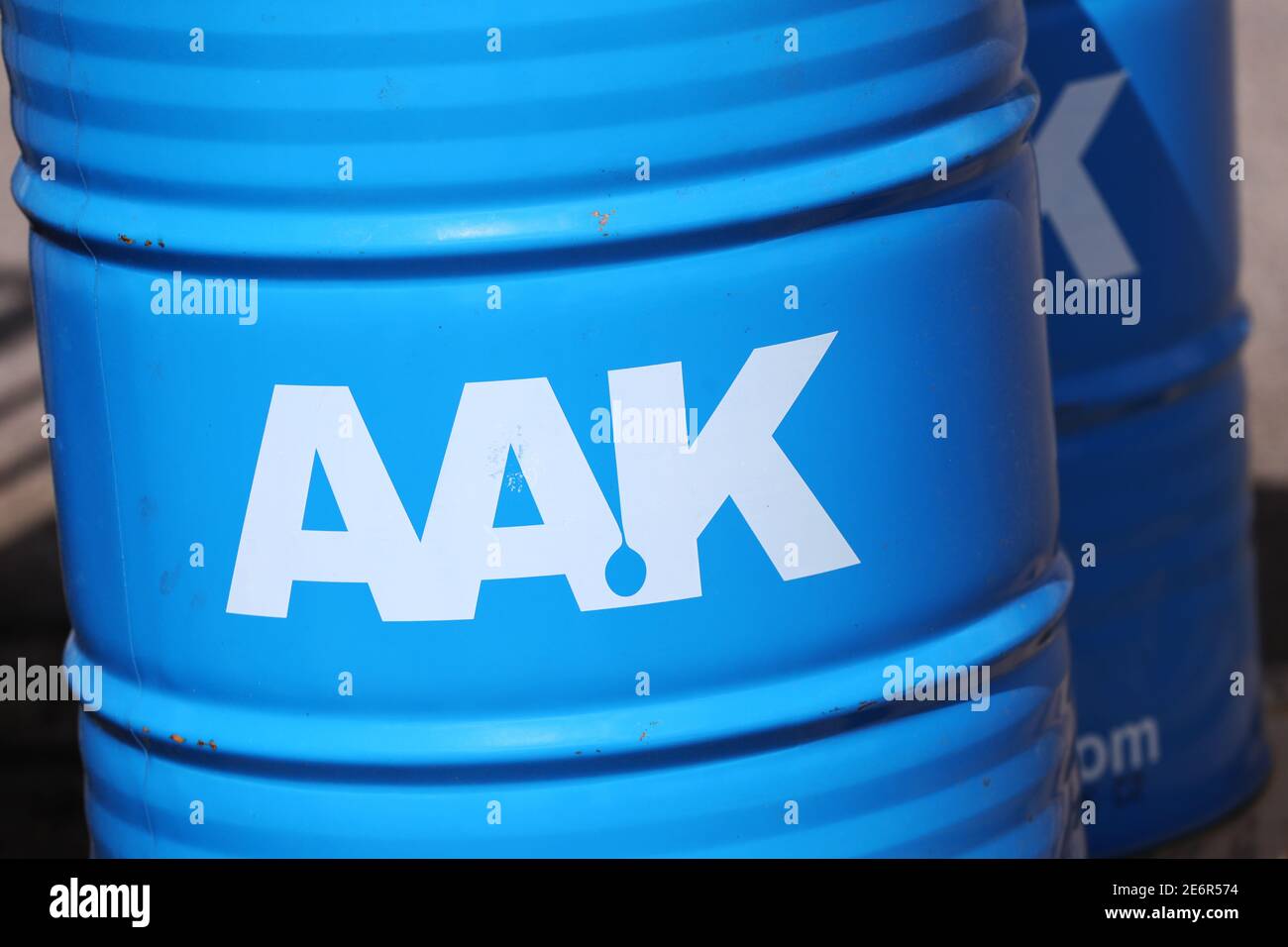 VADSTENA, SUÈDE- 6 MAI 2019 : la société AAK AB, anciennement AarhusKarlshamn AB. Banque D'Images