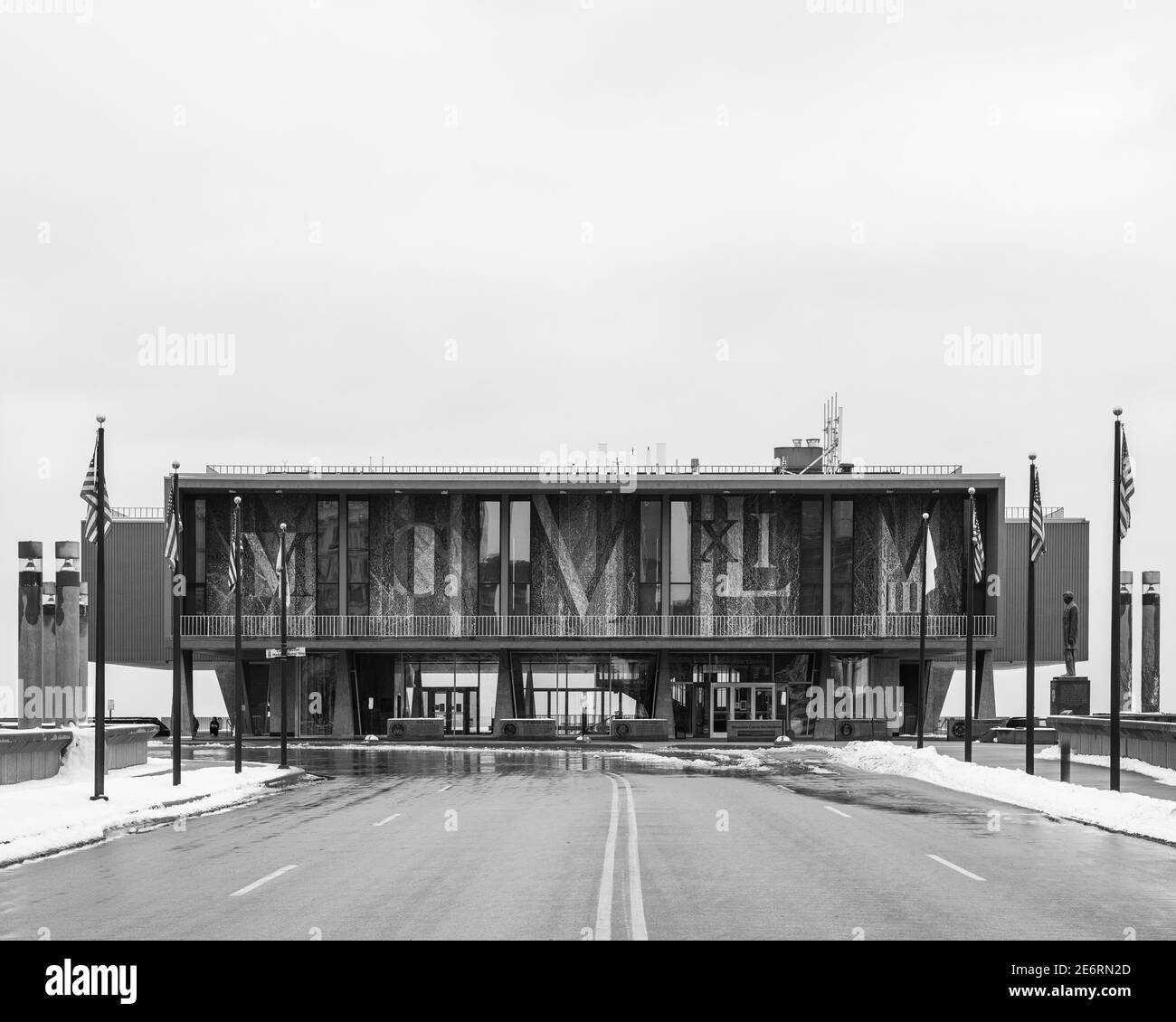 Milwaukee County War Memorial Center conçu par Eero Saarinen Banque D'Images