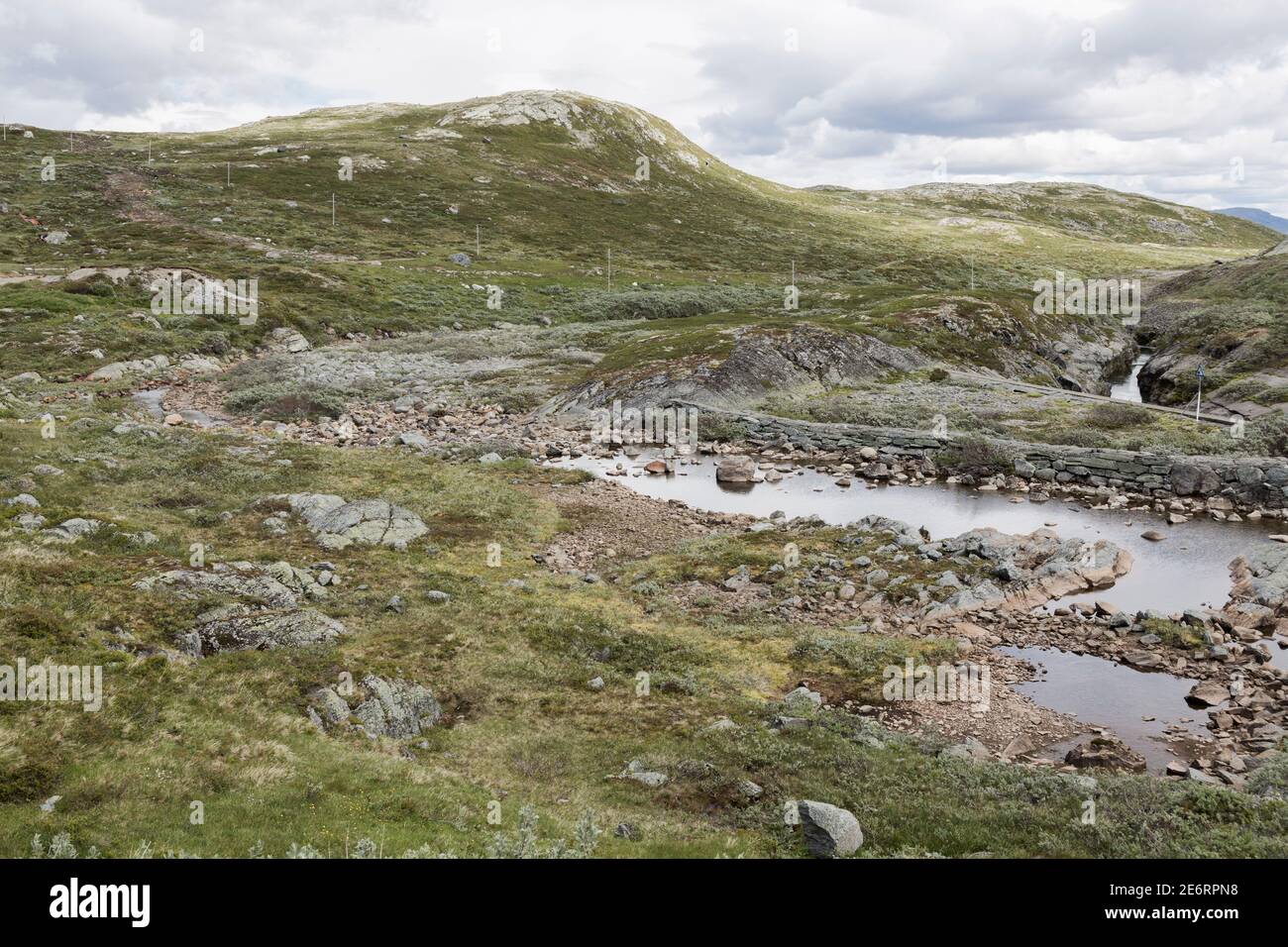 Vinsterane, riche au lac Vinstrae / Vinstrari au parc national de Jotunheimen en Norvège Banque D'Images